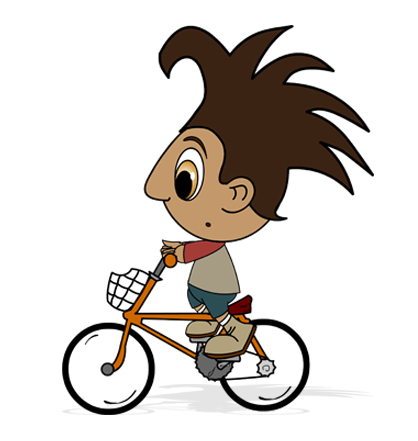 Tito en la bici